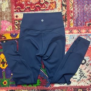 Lululemon Athletica Leggings Tights Navy Blue Size 4